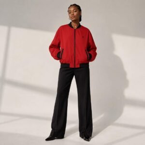 Red Bomber Jacket