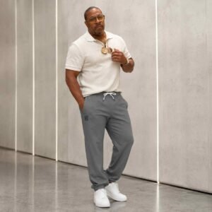 Charcoal Grey Relaxed Jogger Pants