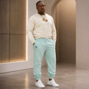 Aqua Mint Relaxed Jogger Pants