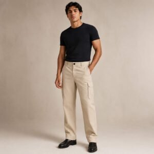 Sand Beige Utility Cargo Pants
