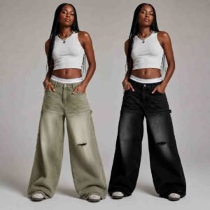 American Retro Tattered Jeans