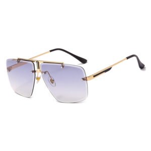 Men And Women Frameless Trim Square Sunglasses Men'S
