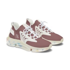 Mauve and White Chunky Sneakers